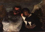 Honore  Daumier Crispin and Scapin Spain oil painting reproduction